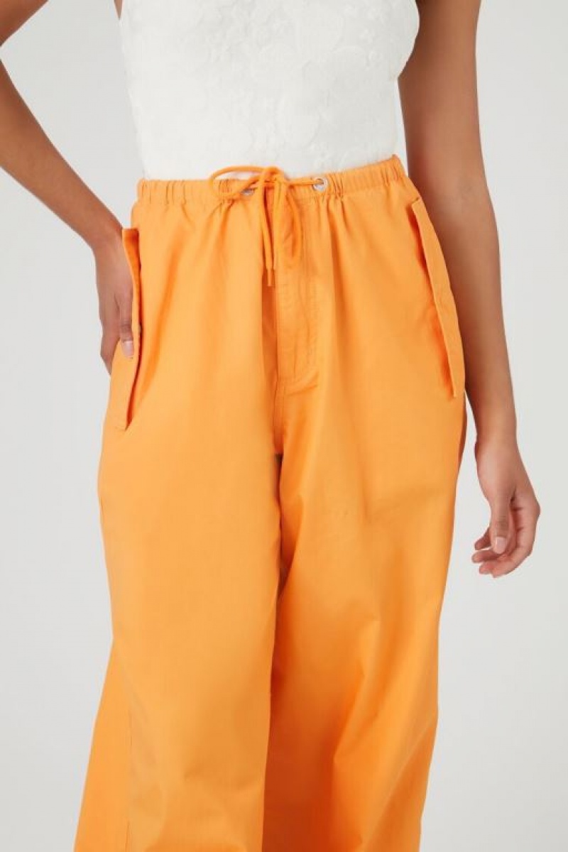 Pantalon Forever 21 Drawstring Wide Leg Joggers Mujer Mango | DHENXK2KEMd