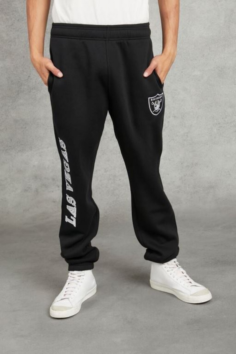 Pantalon Forever 21 Embroidered Las Vegas Raiders Joggers Hombre Negras Multicolor | VpJbVdWKPnk