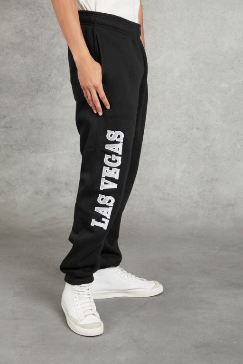 Pantalon Forever 21 Embroidered Las Vegas Raiders Joggers Hombre Negras Multicolor | VpJbVdWKPnk