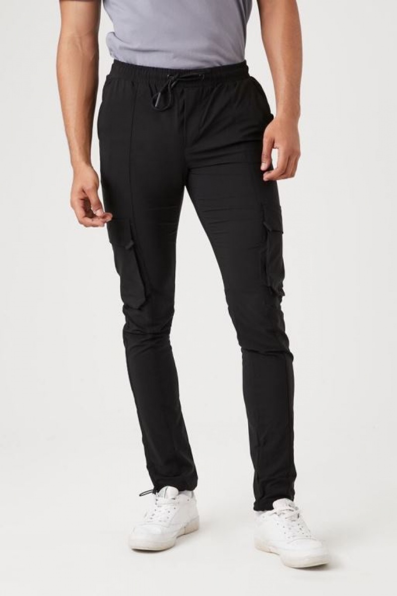 Pantalon Forever 21 Flaco Drawstring Joggers Hombre Negras | dEekZiFZRtQ