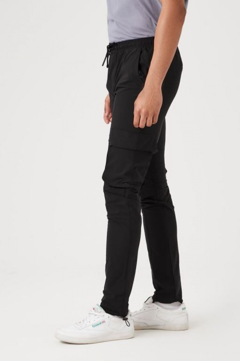 Pantalon Forever 21 Flaco Drawstring Joggers Hombre Negras | dEekZiFZRtQ