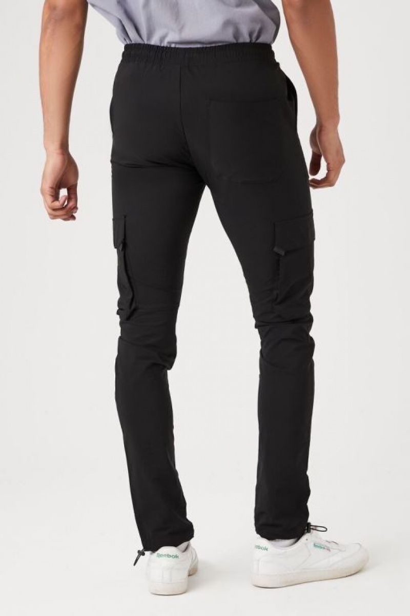 Pantalon Forever 21 Flaco Drawstring Joggers Hombre Negras | dEekZiFZRtQ