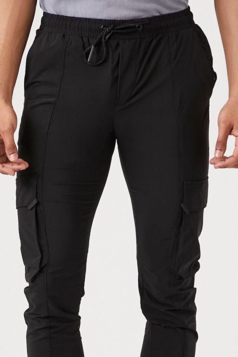 Pantalon Forever 21 Flaco Drawstring Joggers Hombre Negras | dEekZiFZRtQ