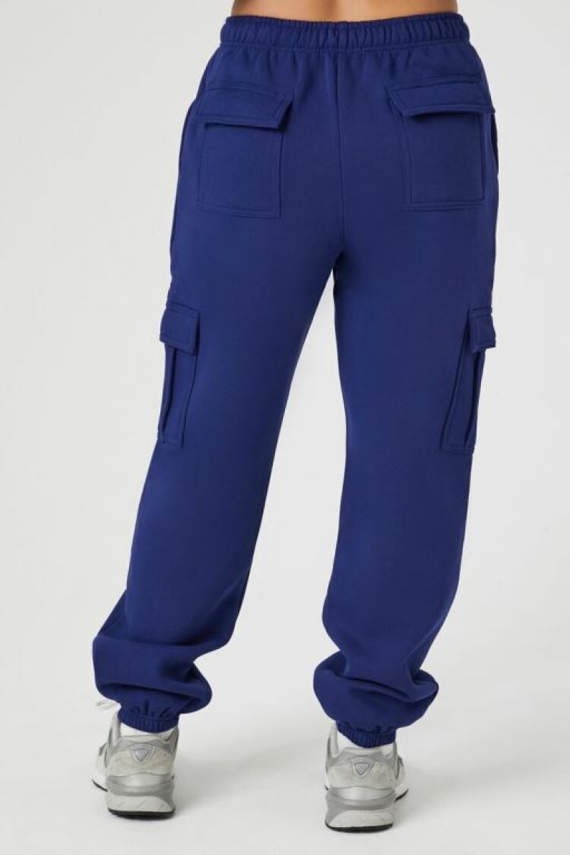 Pantalon Forever 21 Fleece Cargo Joggers Mujer Azul Marino | TdcJj5VVdtZ