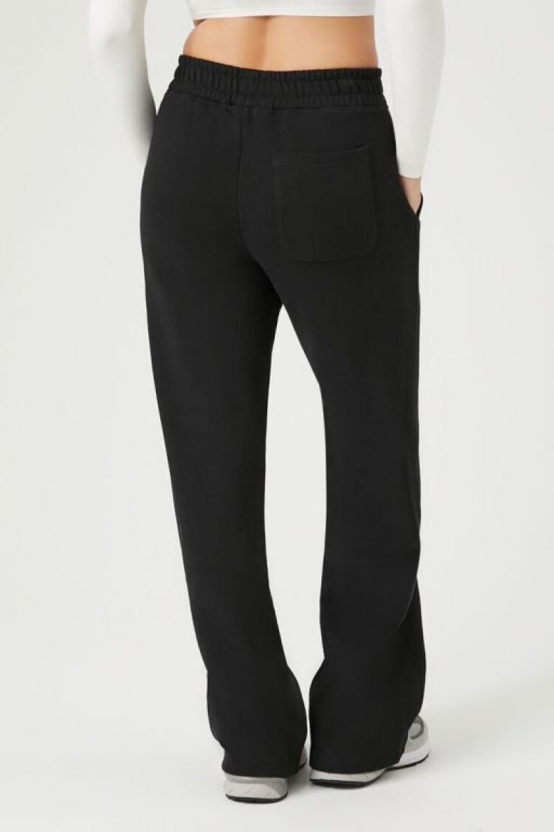 Pantalon Forever 21 Fleece Cotton Sweatpants Mujer Negras | KCg5rzW628g