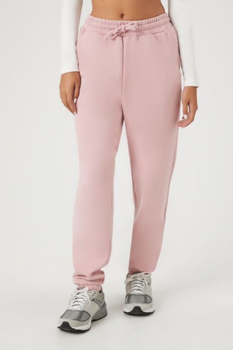 Pantalon Forever 21 Fleece Drawstring Joggers Mujer Moradas | xZfp6H9ZeDx