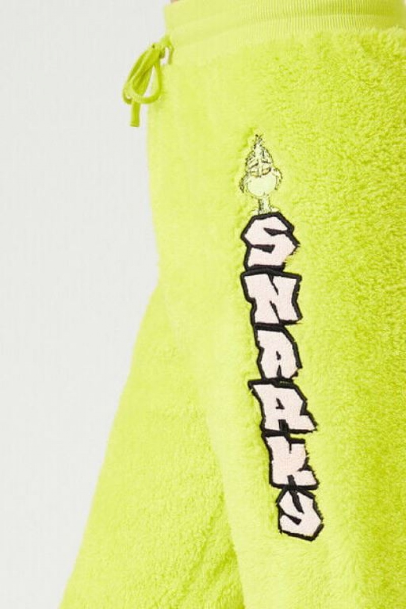 Pantalon Forever 21 Fleece The Grinch Snarky Joggers Mujer Verde Multicolor | kmMdYl8BD3Y