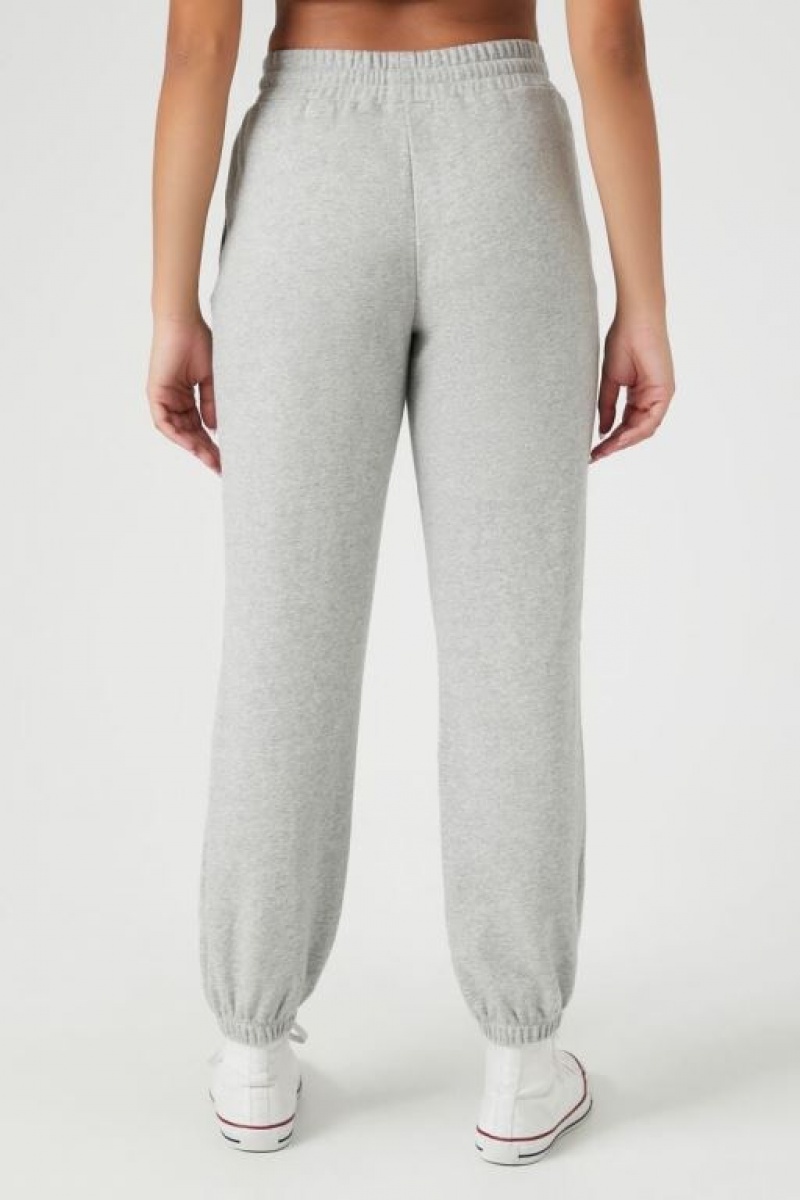 Pantalon Forever 21 French Terry Drawstring Joggers Mujer Gris | 3AfahRxUlQz