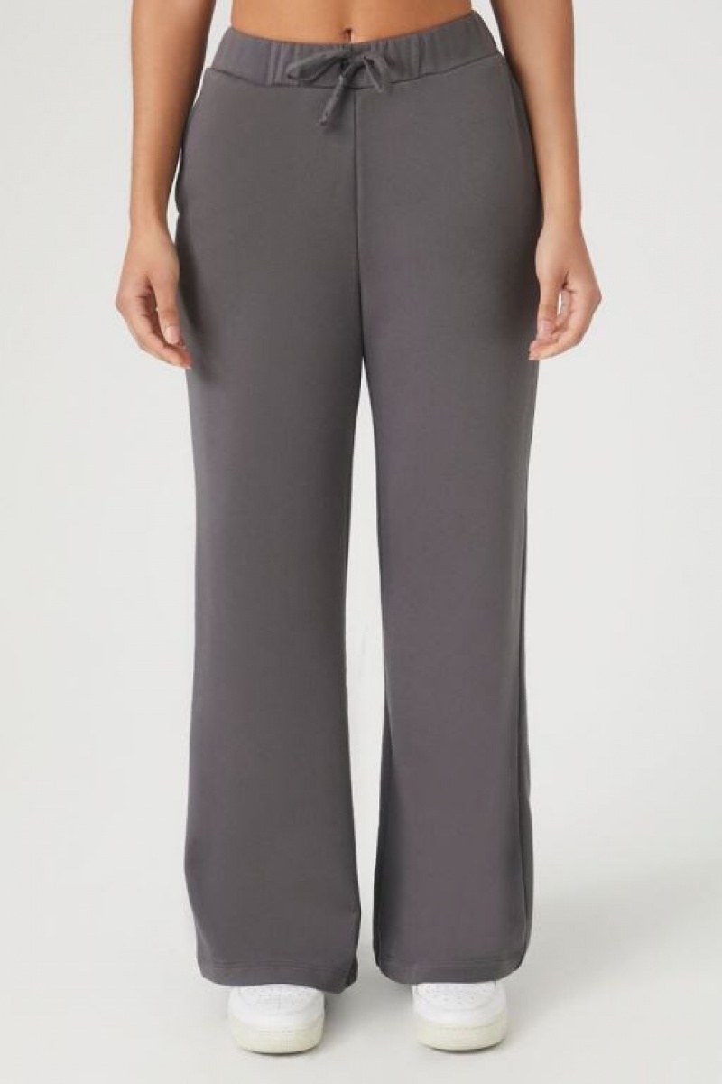 Pantalon Forever 21 French Terry Drawstring Mujer Gris | MwH8aw7iLeP