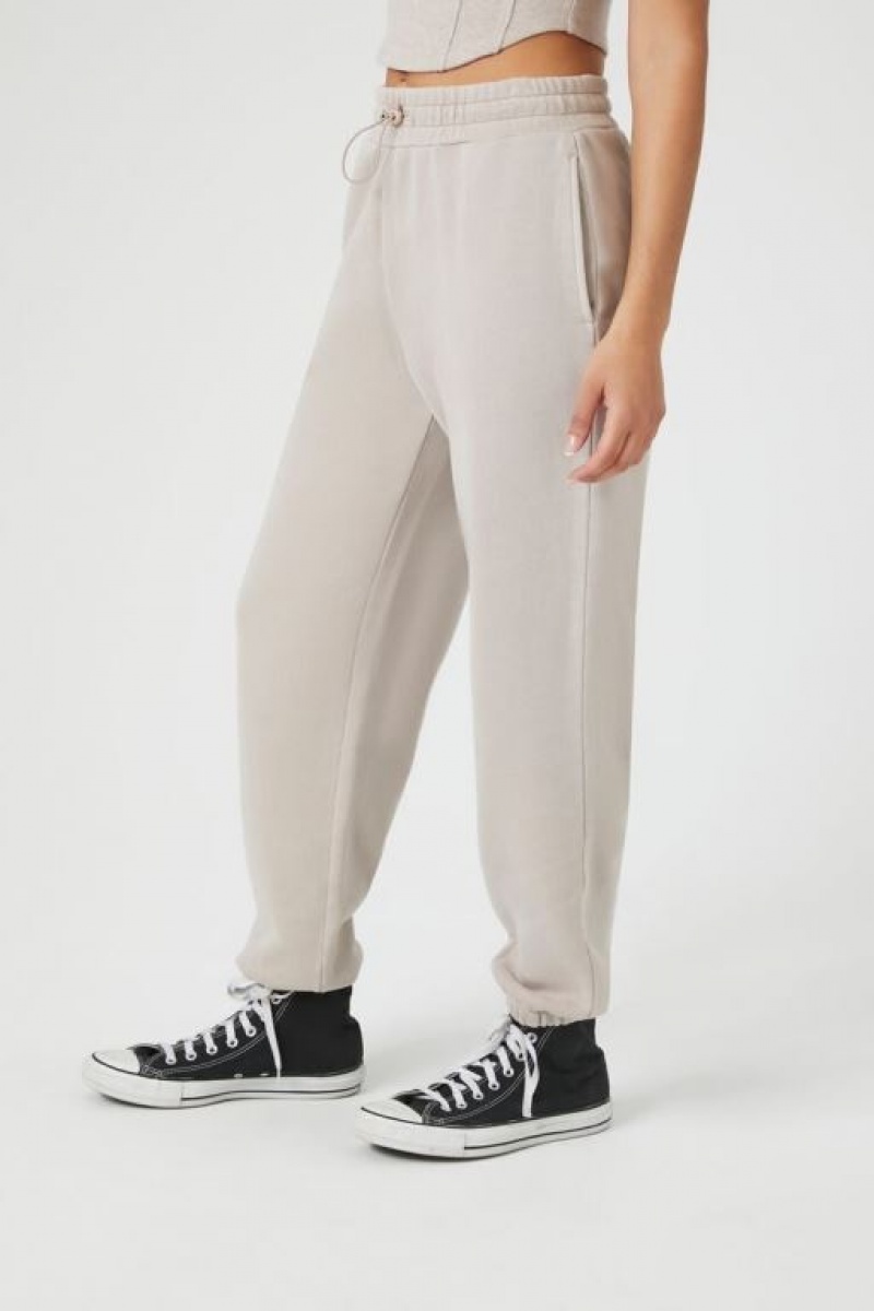 Pantalon Forever 21 French Terry Mineral Wash Sweatpants Mujer Goat | Pqv0lUBwJlF