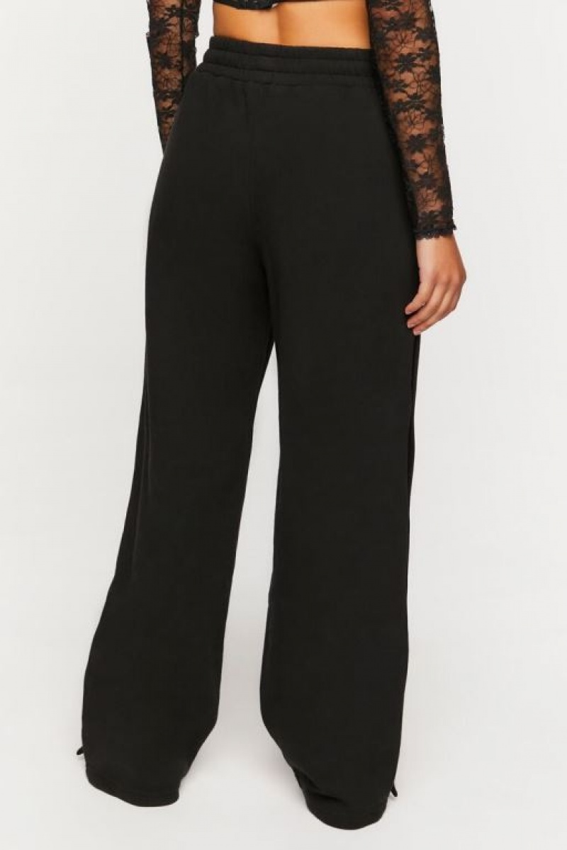 Pantalon Forever 21 French Terry Tearaway Mujer Negras | jYU1FXkRs5G