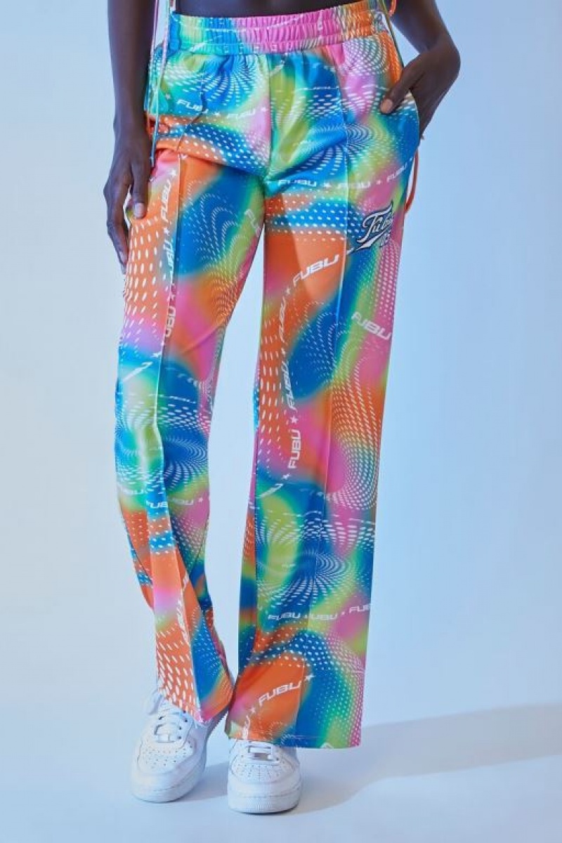 Pantalon Forever 21 Fubu Abstract Print Mujer Naranjas Multicolor | ApCITG0cUjz