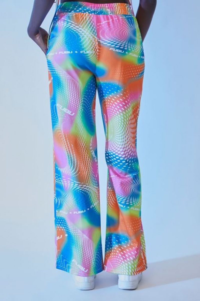 Pantalon Forever 21 Fubu Abstract Print Mujer Naranjas Multicolor | ApCITG0cUjz