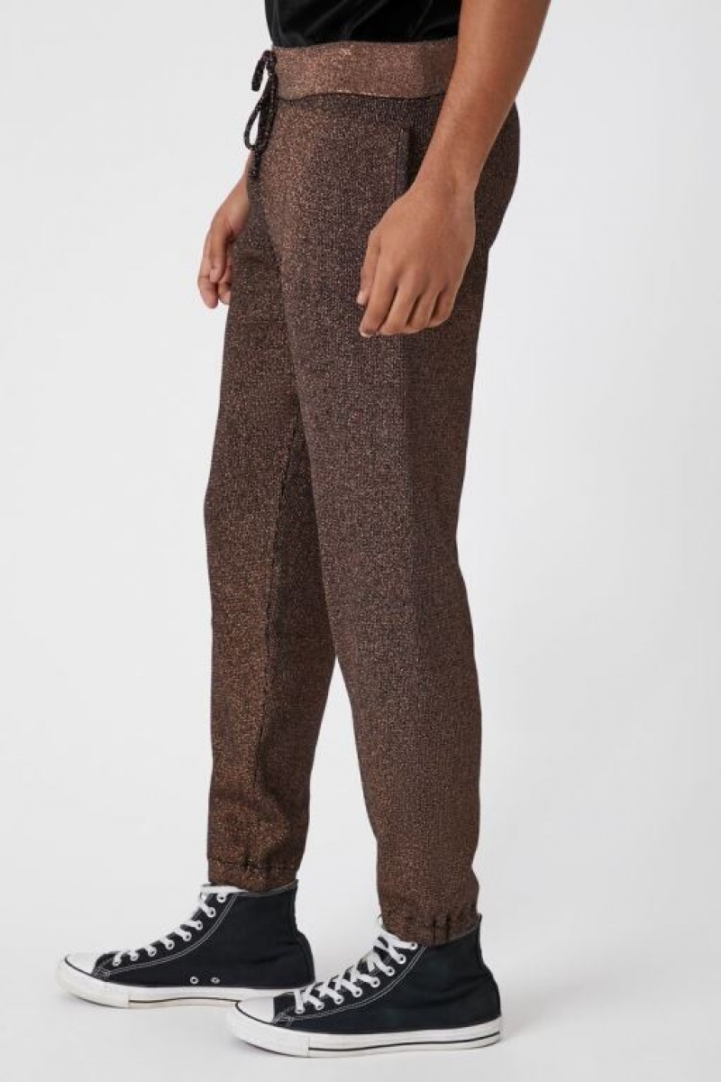 Pantalon Forever 21 Glitter Knit Slim Fit Joggers Hombre Multicolor | 3wplXLJt3EZ