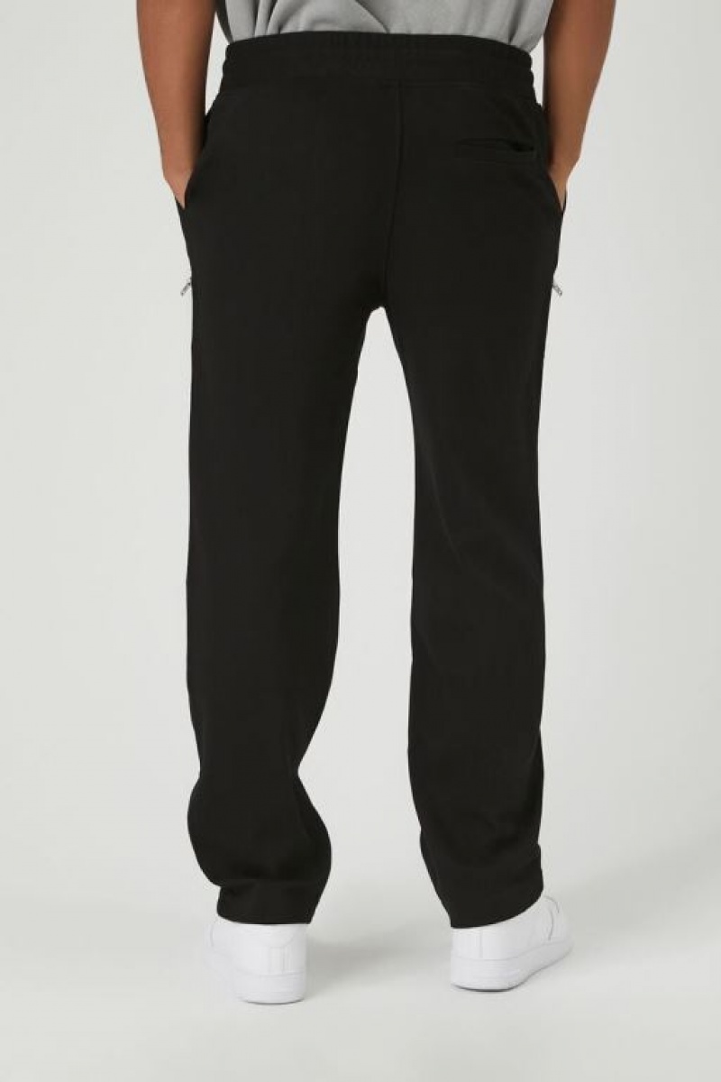 Pantalon Forever 21 Heathered Zip Up Drawstring Hombre Negras | tHf6DmX1H0N