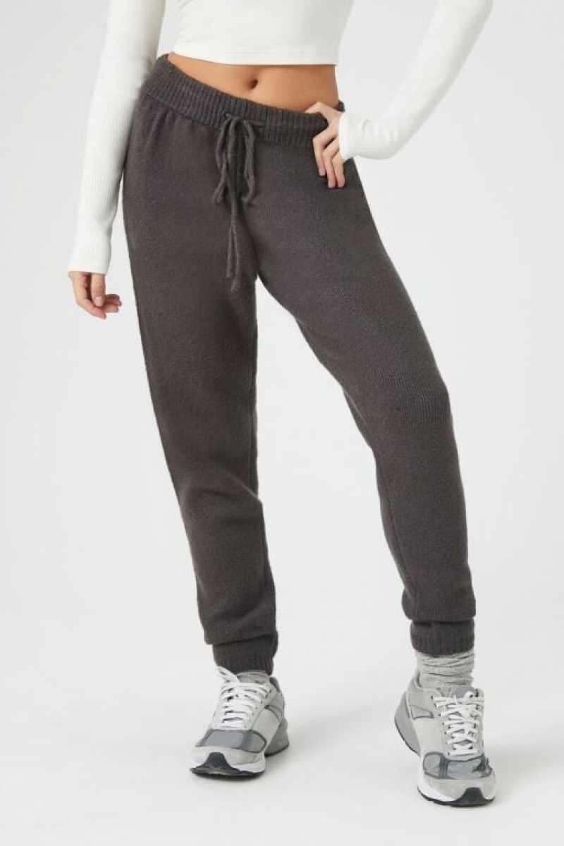 Pantalon Forever 21 Knit Drawstring Joggers Mujer Gris | TPTWR5cF6f9