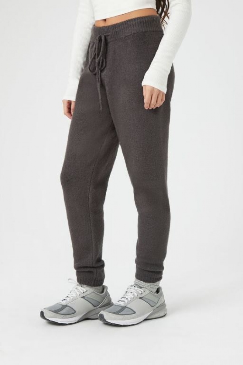 Pantalon Forever 21 Knit Drawstring Joggers Mujer Gris | TPTWR5cF6f9