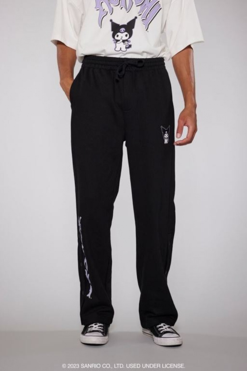 Pantalon Forever 21 Kuromi Estampadas Joggers Hombre Negras Multicolor | 9zk7U8E3uDu