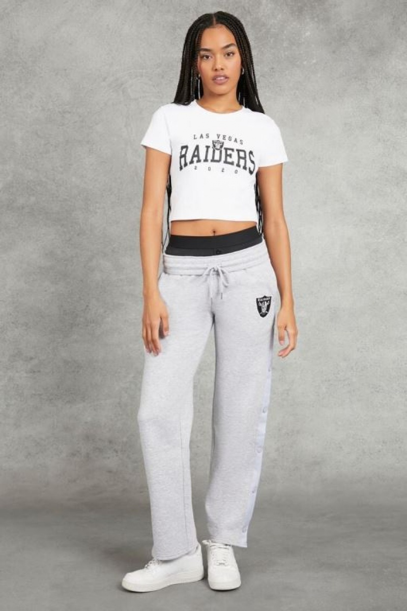 Pantalon Forever 21 Las Vegas Raiders Tearaway Mujer Gris Negras | MY9XmldT8Ay