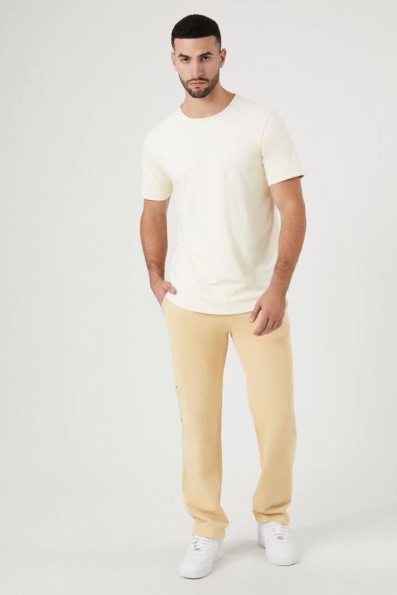 Pantalon Forever 21 Mineral Wash Directo Leg Hombre Marrones | alpC93bt8Aj