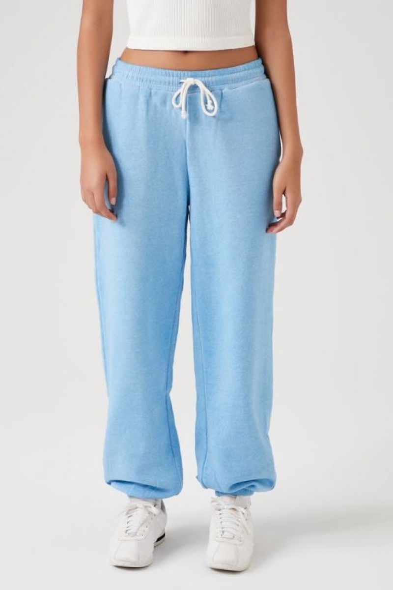 Pantalon Forever 21 Mineral Wash Drawstring Joggers Mujer Azules | 4n2ljLMtkRG