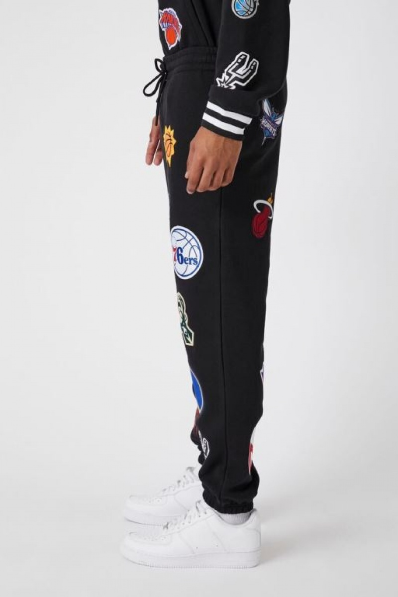 Pantalon Forever 21 Nba Logo Patch Joggers Hombre Negras Multicolor | ufa2NCA9mjw