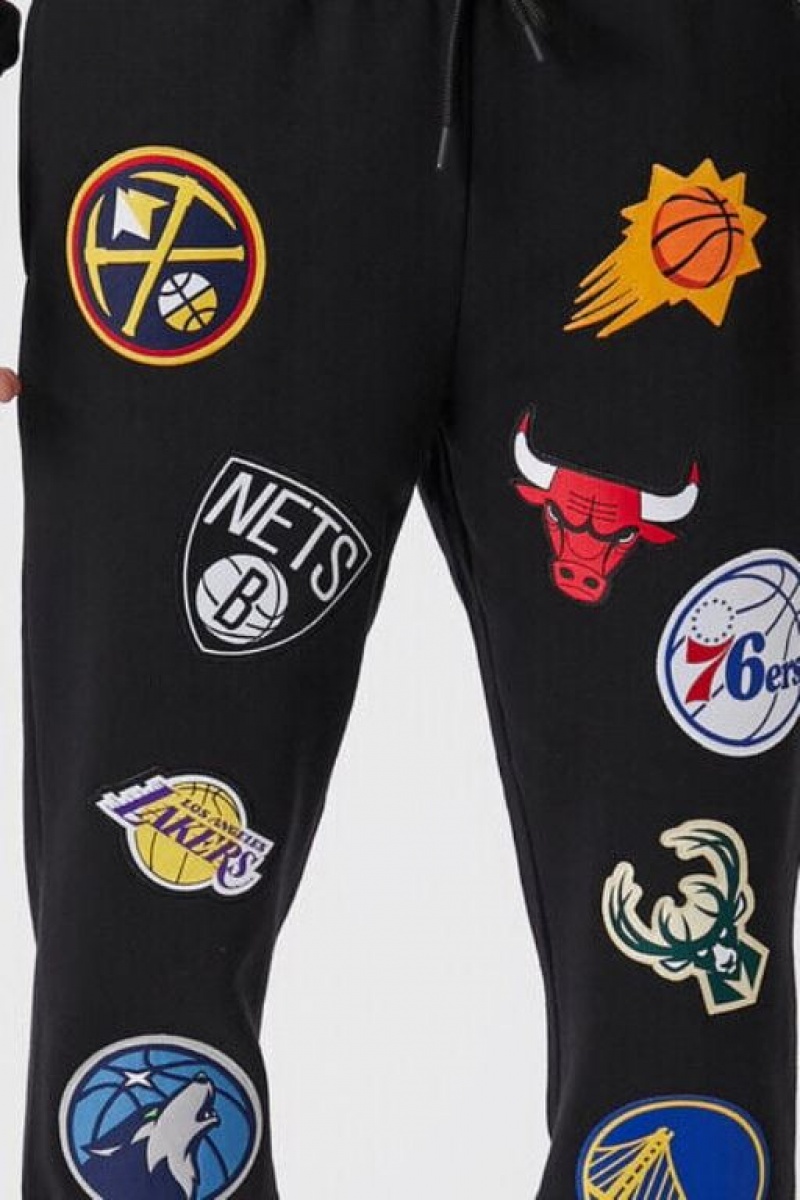 Pantalon Forever 21 Nba Logo Patch Joggers Hombre Negras Multicolor | ufa2NCA9mjw