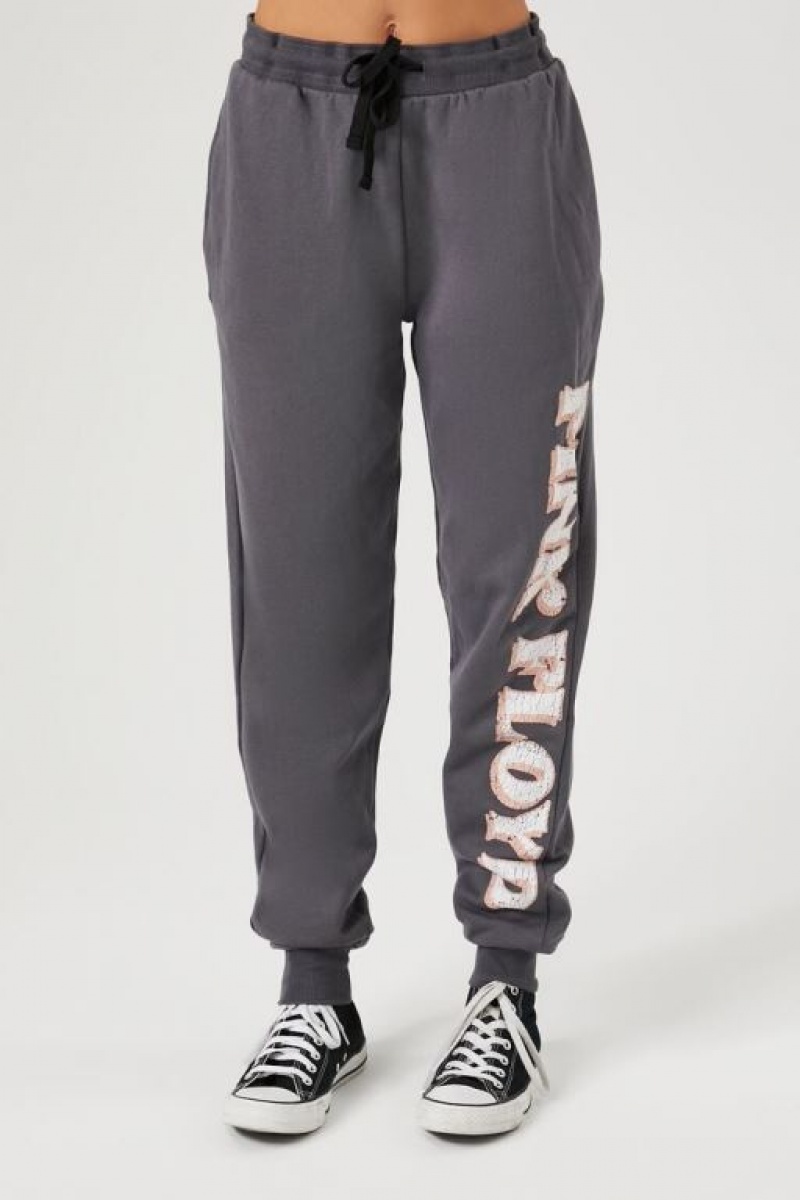 Pantalon Forever 21 Pink Floyd Estampadas Joggers Mujer Gris Multicolor | wJOlNVWW1OE