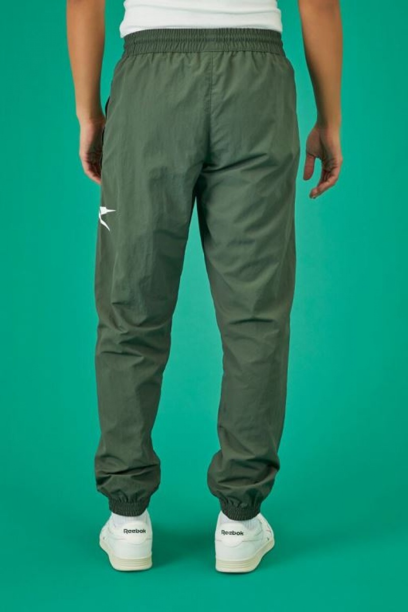 Pantalon Forever 21 Reebok Estampadas Joggers Hombre Verde Oliva Multicolor | OeIHvkCsYSv