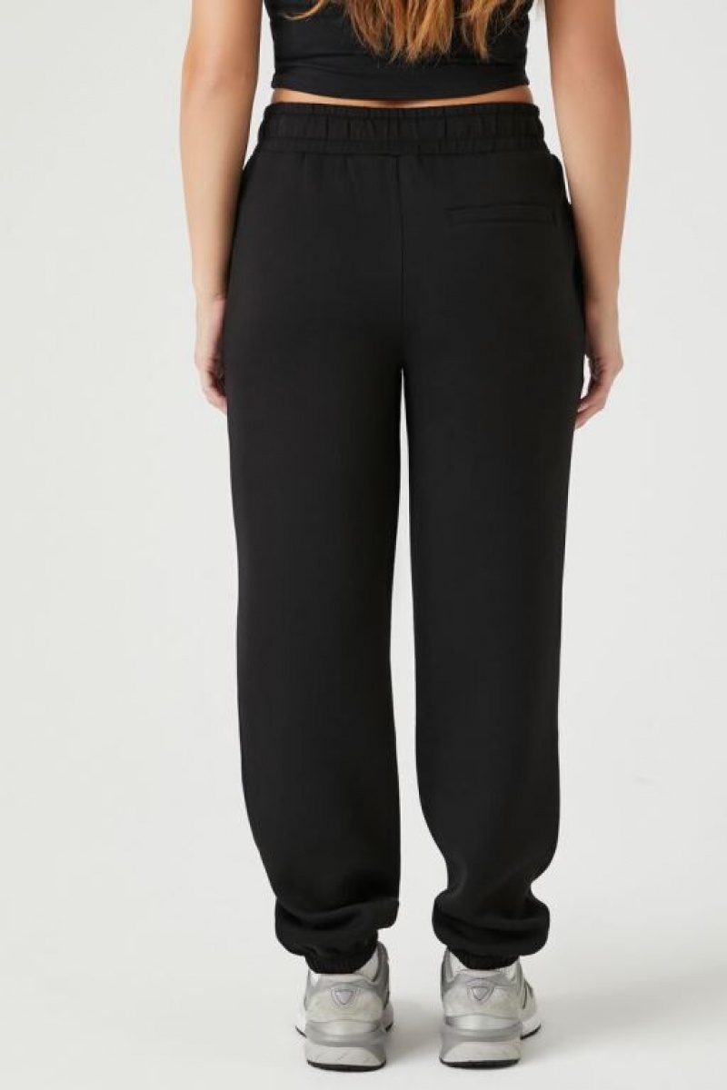 Pantalon Forever 21 Scuba Knit Drawstring Joggers Mujer Negras | Q68NIAtdSKv