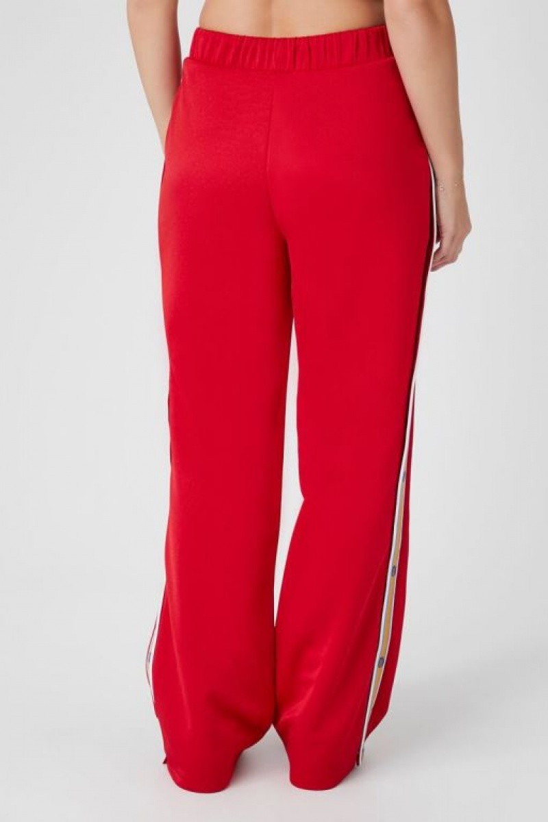 Pantalon Forever 21 Side A Rayas Tearaway Mujer Rojas Multicolor | EsARKh8nmG9