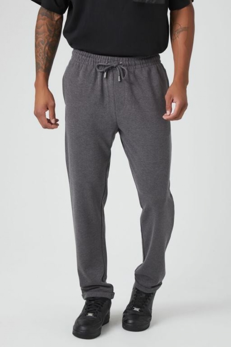 Pantalon Forever 21 Slim Fit Drawstring Joggers Hombre Gris | WRTfZJy56eY