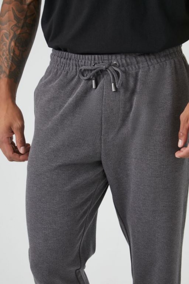 Pantalon Forever 21 Slim Fit Drawstring Joggers Hombre Gris | WRTfZJy56eY