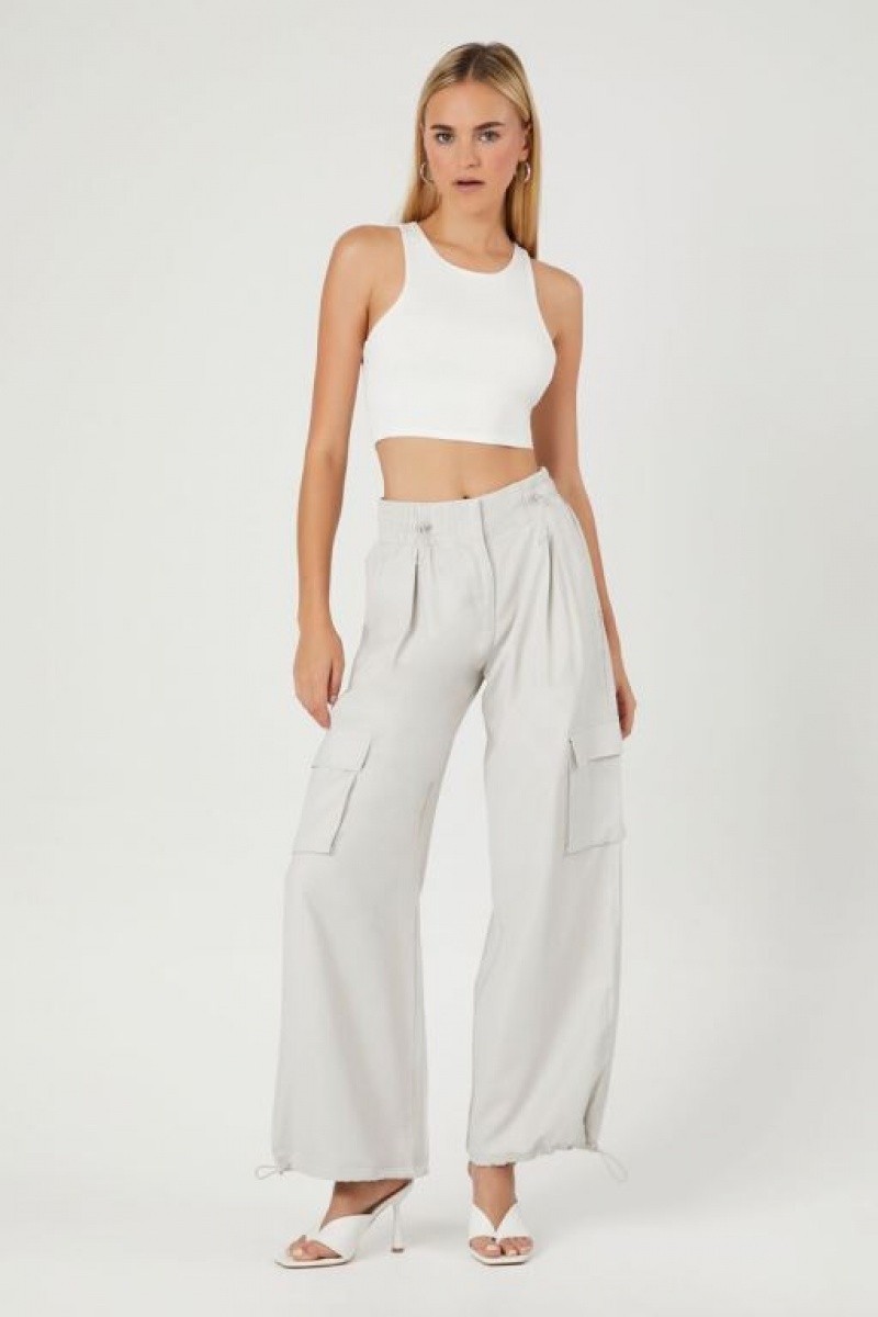 Pantalon Forever 21 Toggle Cargo Joggers Mujer Gris | Y0sxTWEU7I2