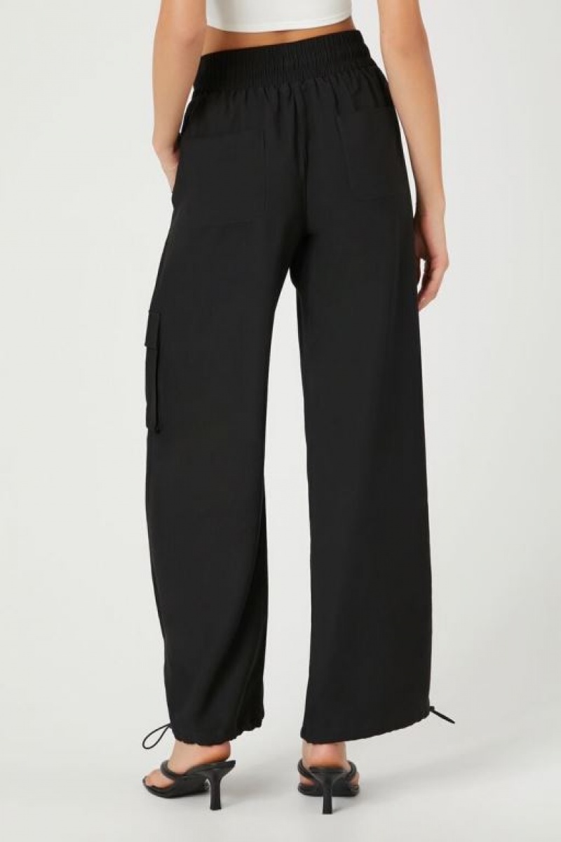 Pantalon Forever 21 Toggle Cargo Joggers Mujer Negras | lEYT73o8LwC