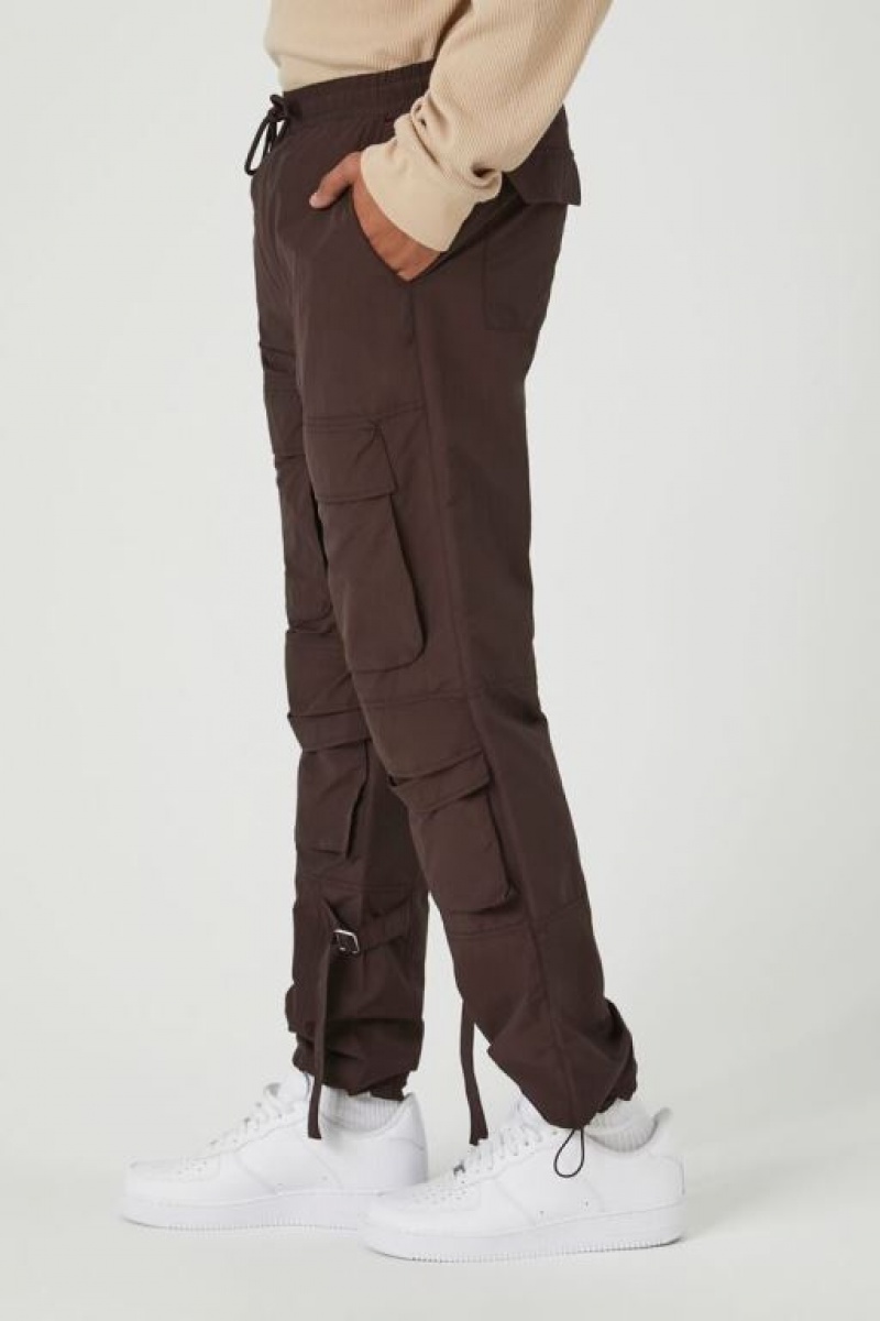 Pantalon Forever 21 Toggle Drawstring Cargo Joggers Hombre Cocoa | umyGm41LOKH