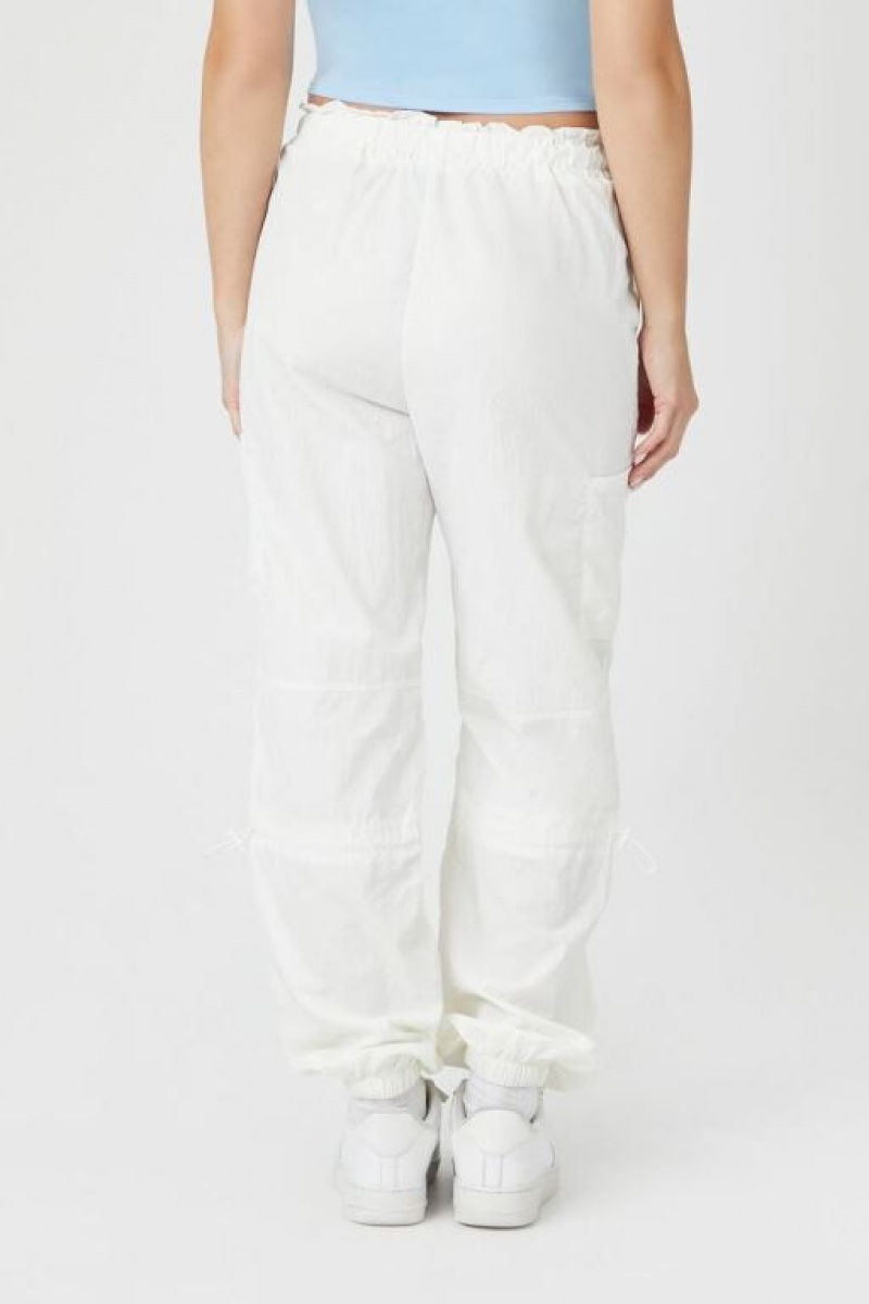 Pantalon Forever 21 Toggle Drawstring Joggers Mujer Blancas | rKhxqVjxyem