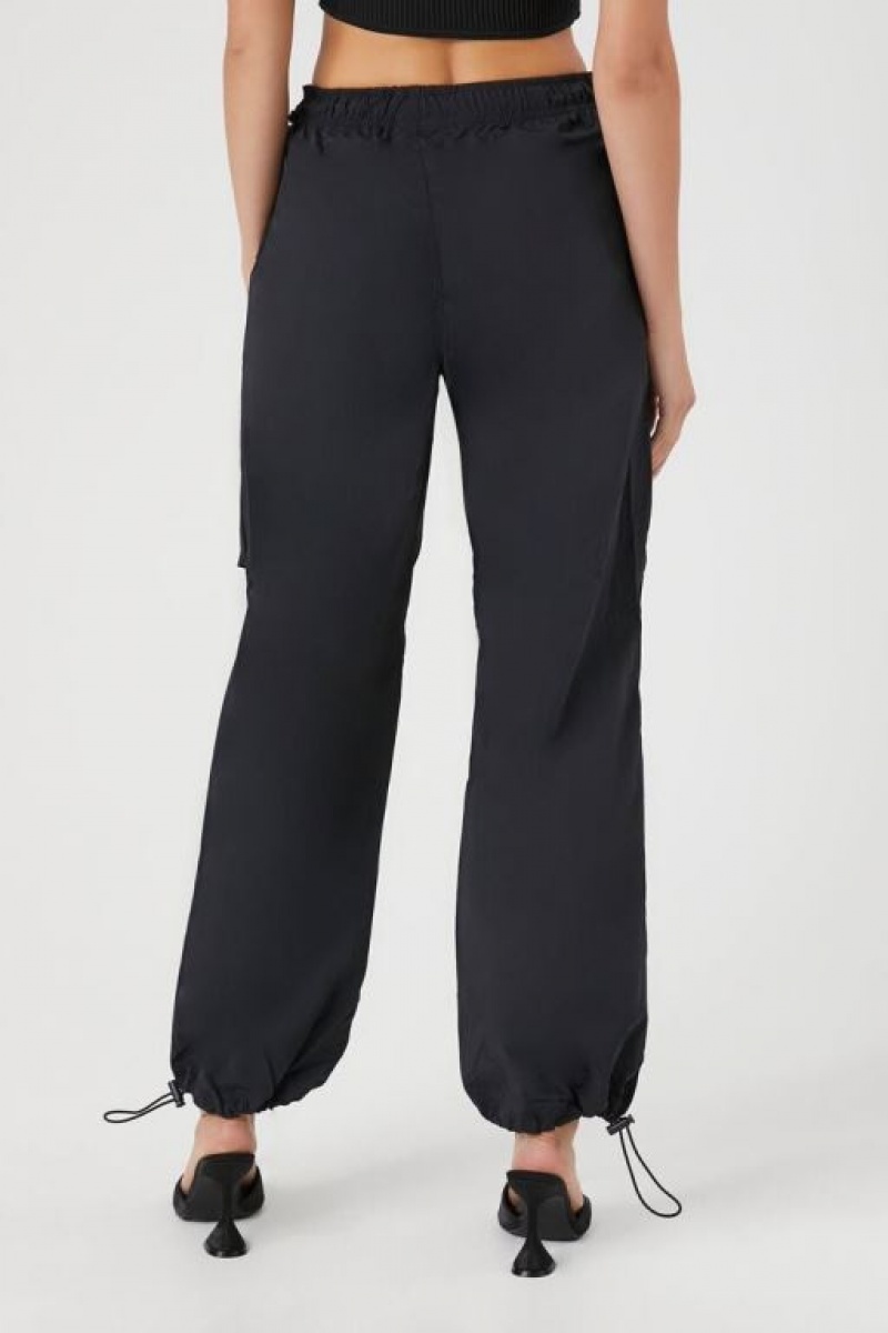 Pantalon Forever 21 Toggle Drawstring Joggers Mujer Negras | BheySE9jCve