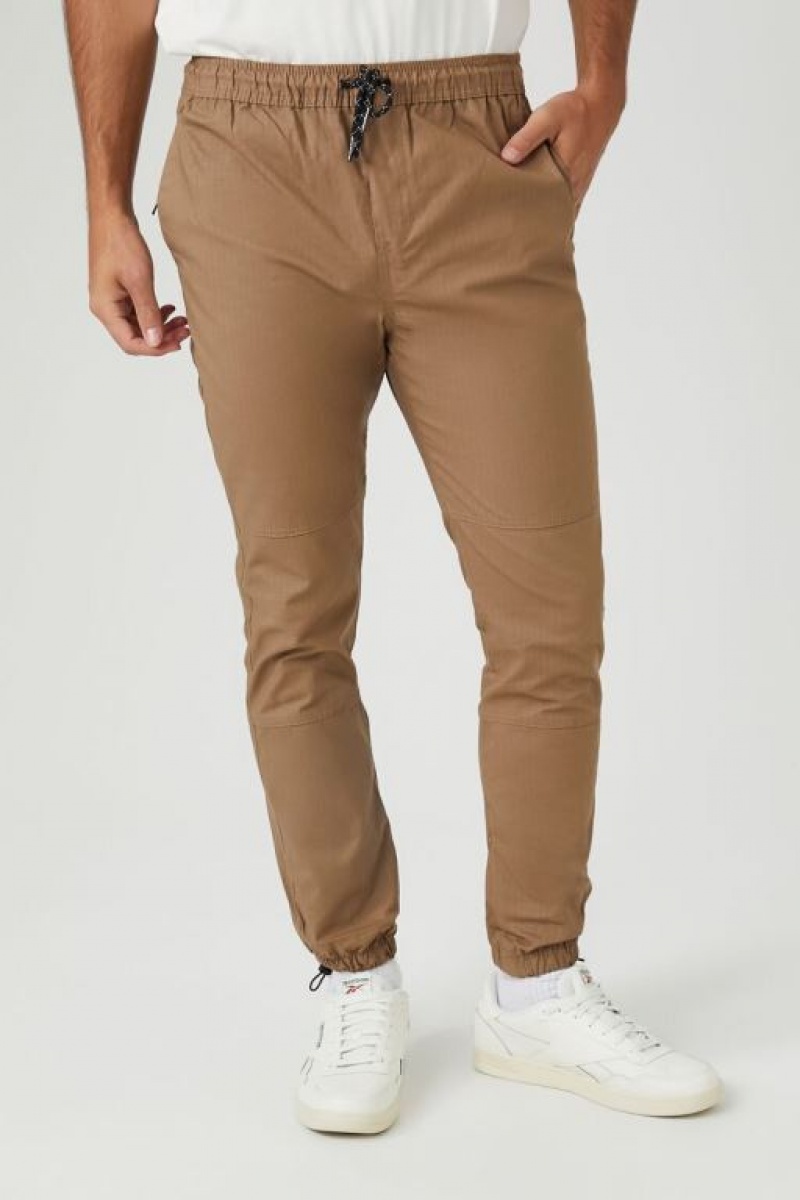 Pantalon Forever 21 Toggle Drawstring Joggers Hombre Marrones | oba0eQxRTaQ