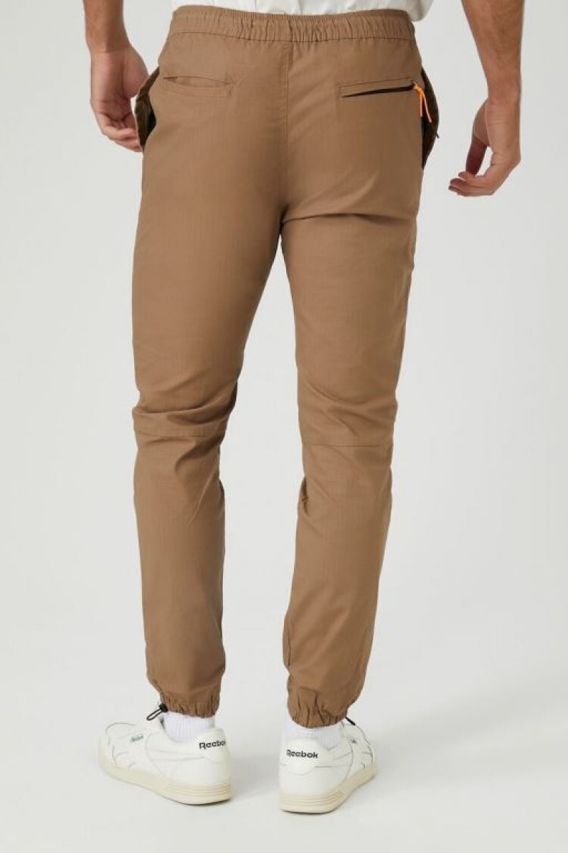 Pantalon Forever 21 Toggle Drawstring Joggers Hombre Marrones | oba0eQxRTaQ