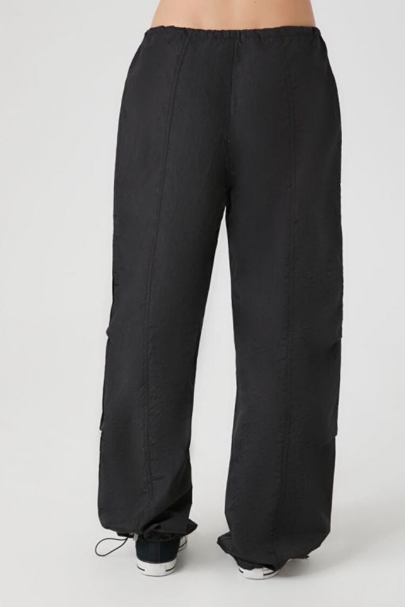 Pantalon Forever 21 Toggle Drawstring Parachute Mujer Negras | 9HuQZRT9YFJ