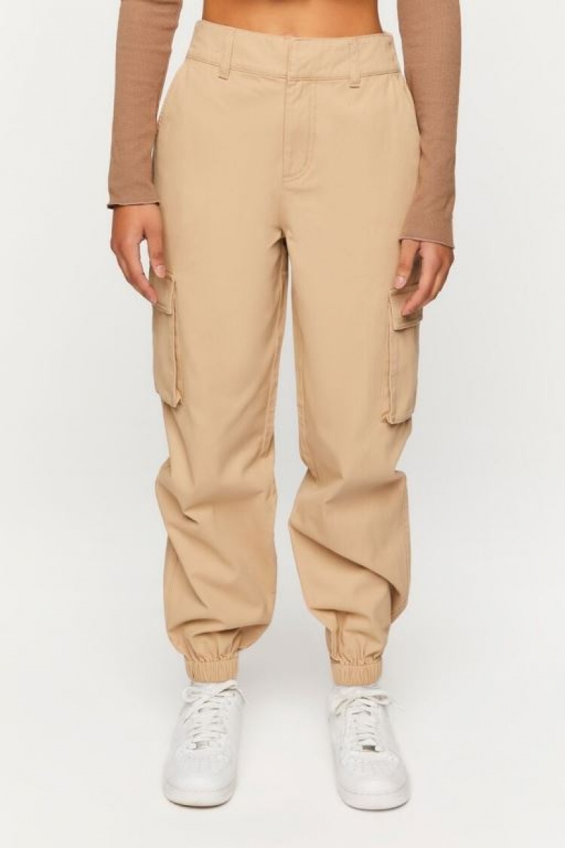 Pantalon Forever 21 Twill Cargo Joggers Mujer Verde Oscuro | ZD8xBEmXiFo