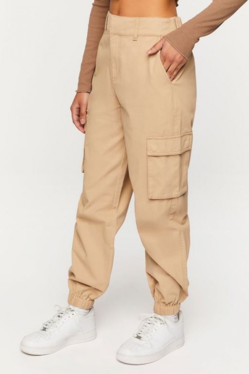 Pantalon Forever 21 Twill Cargo Joggers Mujer Verde Oscuro | ZD8xBEmXiFo