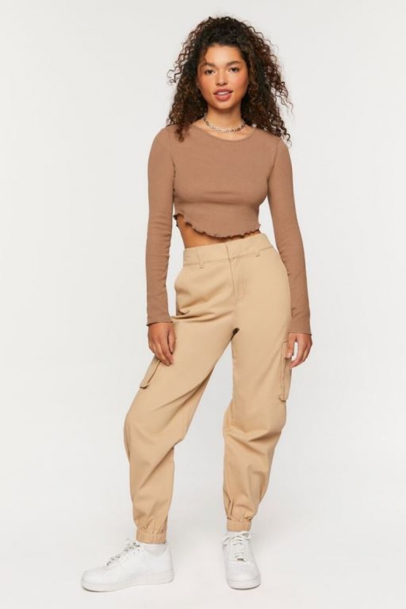 Pantalon Forever 21 Twill Cargo Joggers Mujer Verde Oscuro | ZD8xBEmXiFo