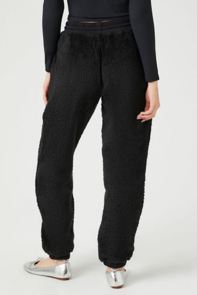 Pantalon Forever 21 Unisex Fleece Drawstring Joggers Mujer Negras | nTeIxyj7vxG