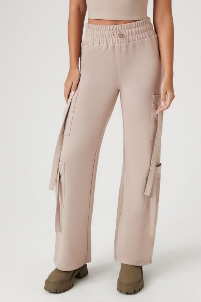 Pantalon Forever 21 Utility Cargo Drawstring Mujer Goat | ydi1NBshvLx