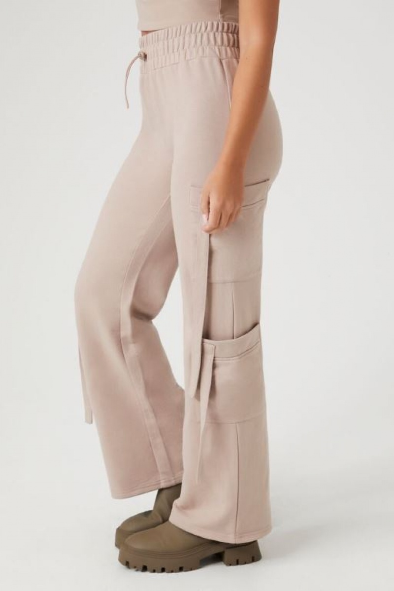 Pantalon Forever 21 Utility Cargo Drawstring Mujer Goat | ydi1NBshvLx