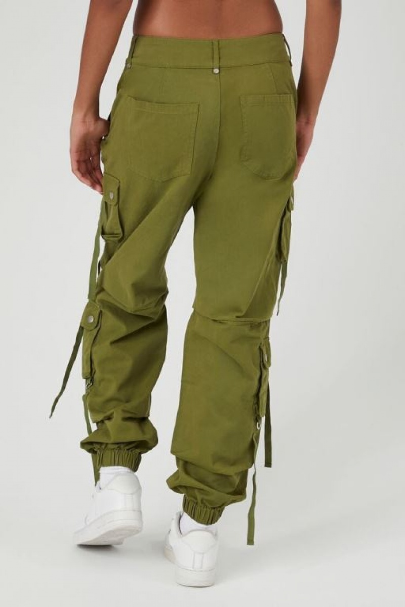 Pantalon Forever 21 Utility Cargo Joggers Mujer Verde Oliva | 1exhxJCzhLq