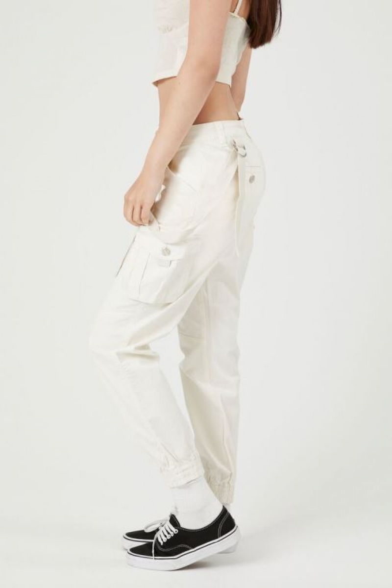 Pantalon Forever 21 Utility Cargo Joggers Mujer Amarillo Claro | RvOtLfYQM3M