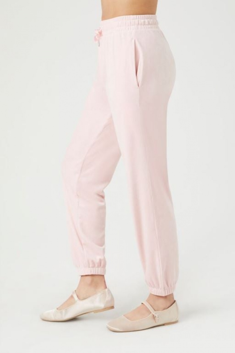 Pantalon Forever 21 Velour Drawstring Joggers Mujer Princess | GEmQWRNLgFF